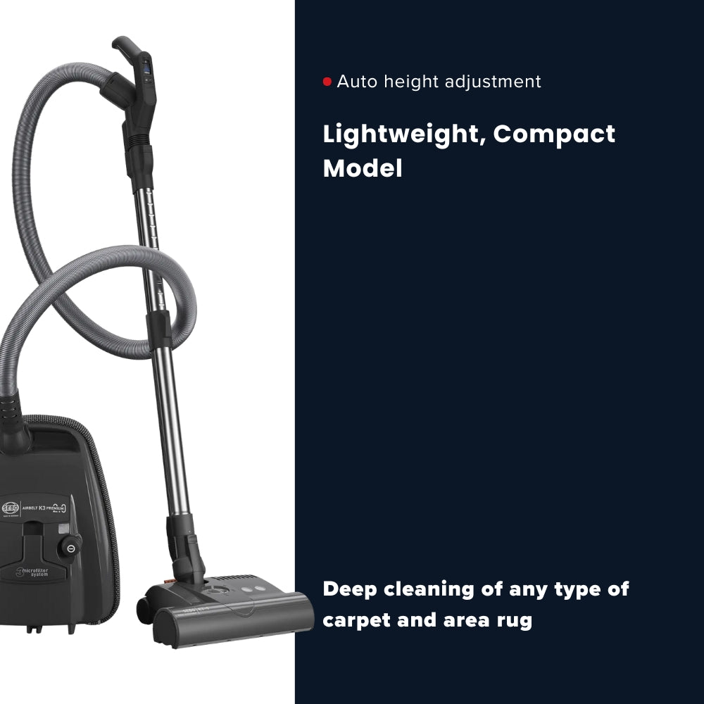 Sebo Airbelt K3 Premium Canister Vacuum Cleaner - Black - US Vacuums - 90688