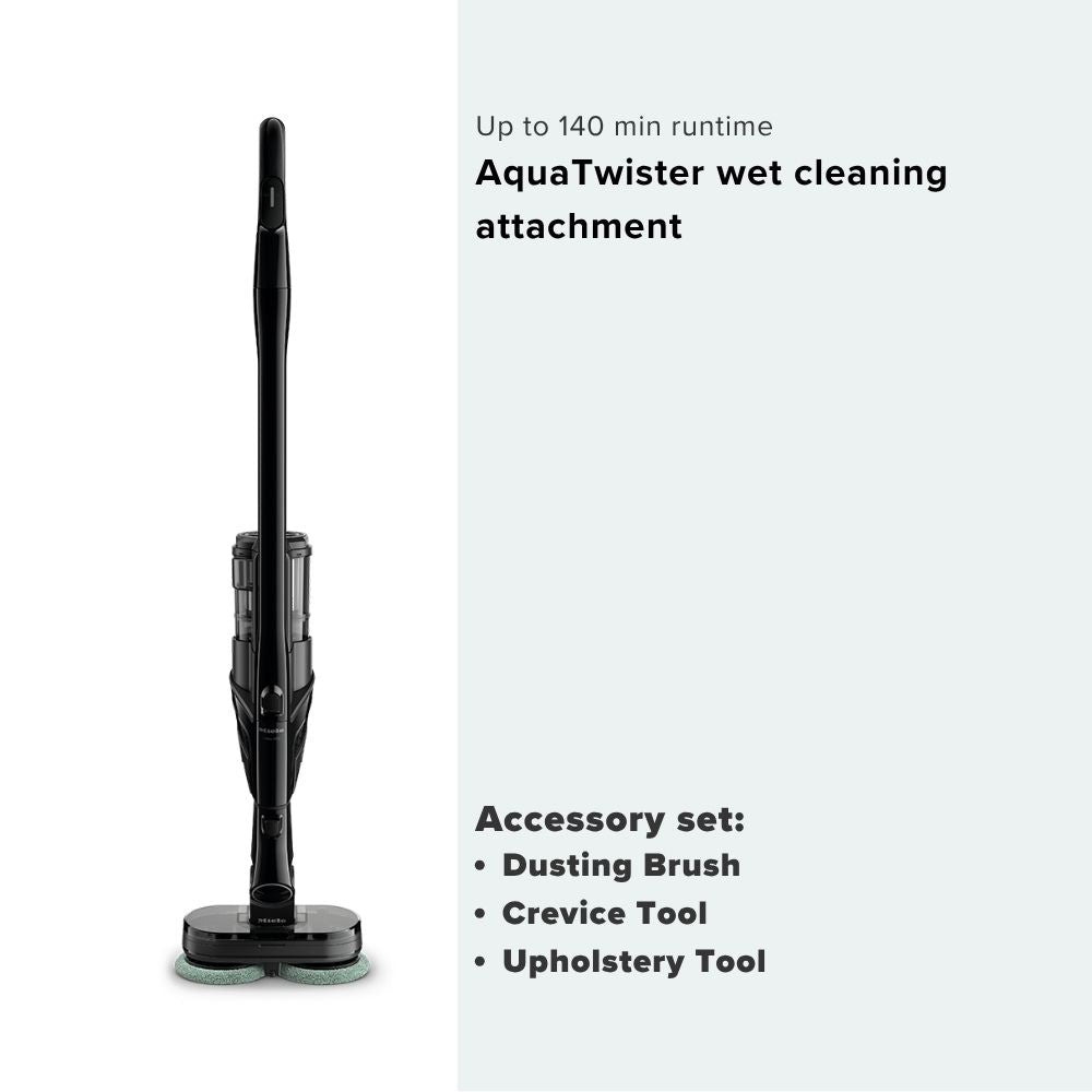 Miele Triflex HX3 Plus Aqua Cordless stick vacuum cleaners - Obsidian Black