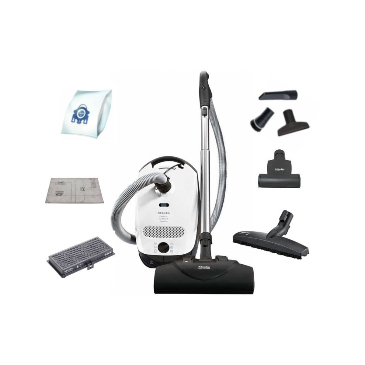 Miele Classic C1 Cat & Dog PowerLine Vacuum Cleaner - US Vacuums - 10639470