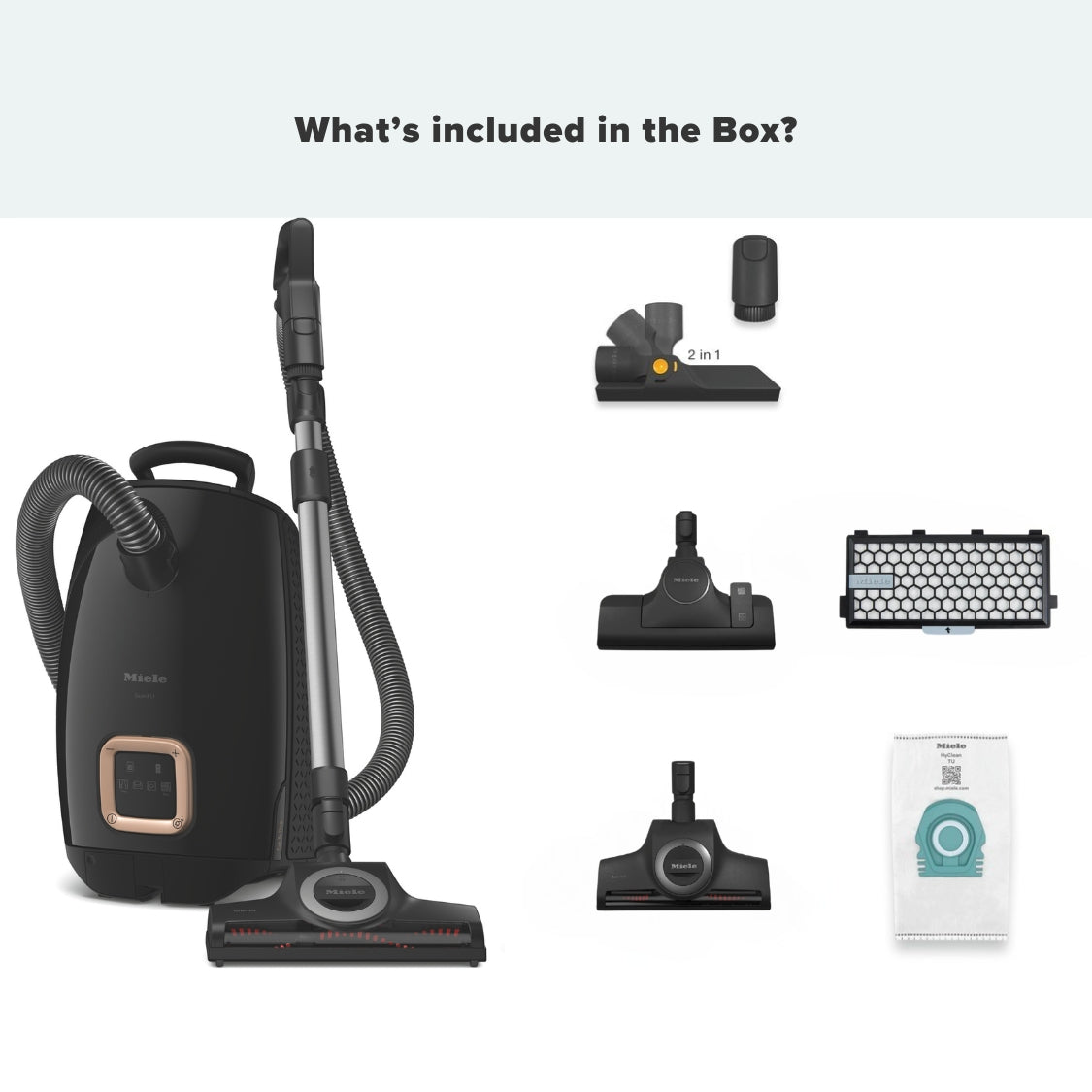 Miele Guard L1 Cat and Dog Vacuum Cleaner - Obsidian Black - US Vacuums - 12704570