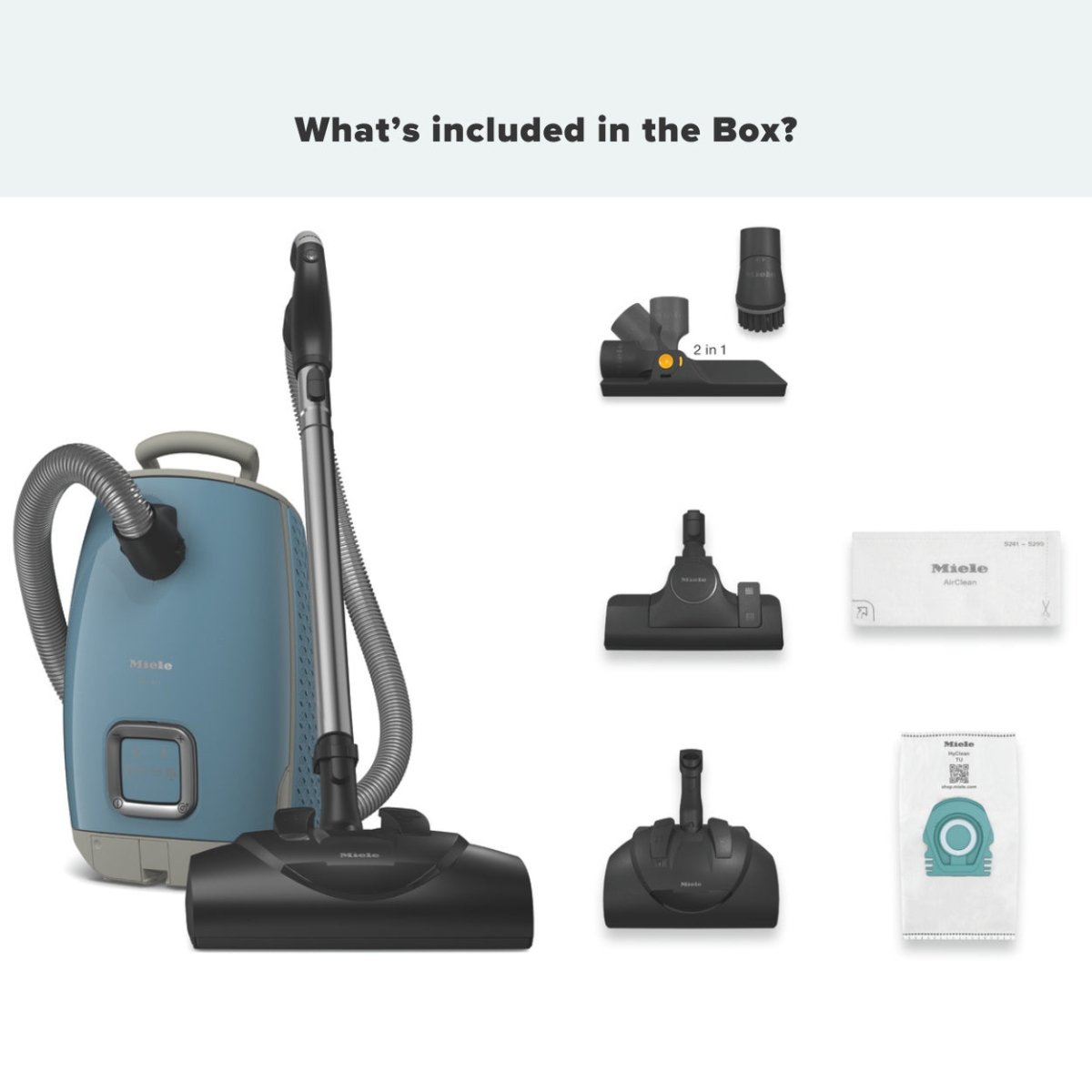 Miele Guard L1 Vacuum Cleaner - Nordic Blue - US Vacuums - 12811590