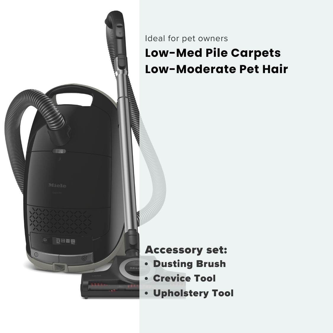 Miele Guard M1 Cat and Dog Vacuum Cleaner - Obsidian Black - US Vacuums - 12704670