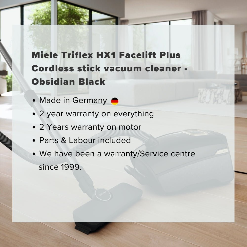 Miele Triflex HX1 Facelift Plus Cordless Stick Vacuum Cleaner - Osbidian Black - US Vacuums - 12206750