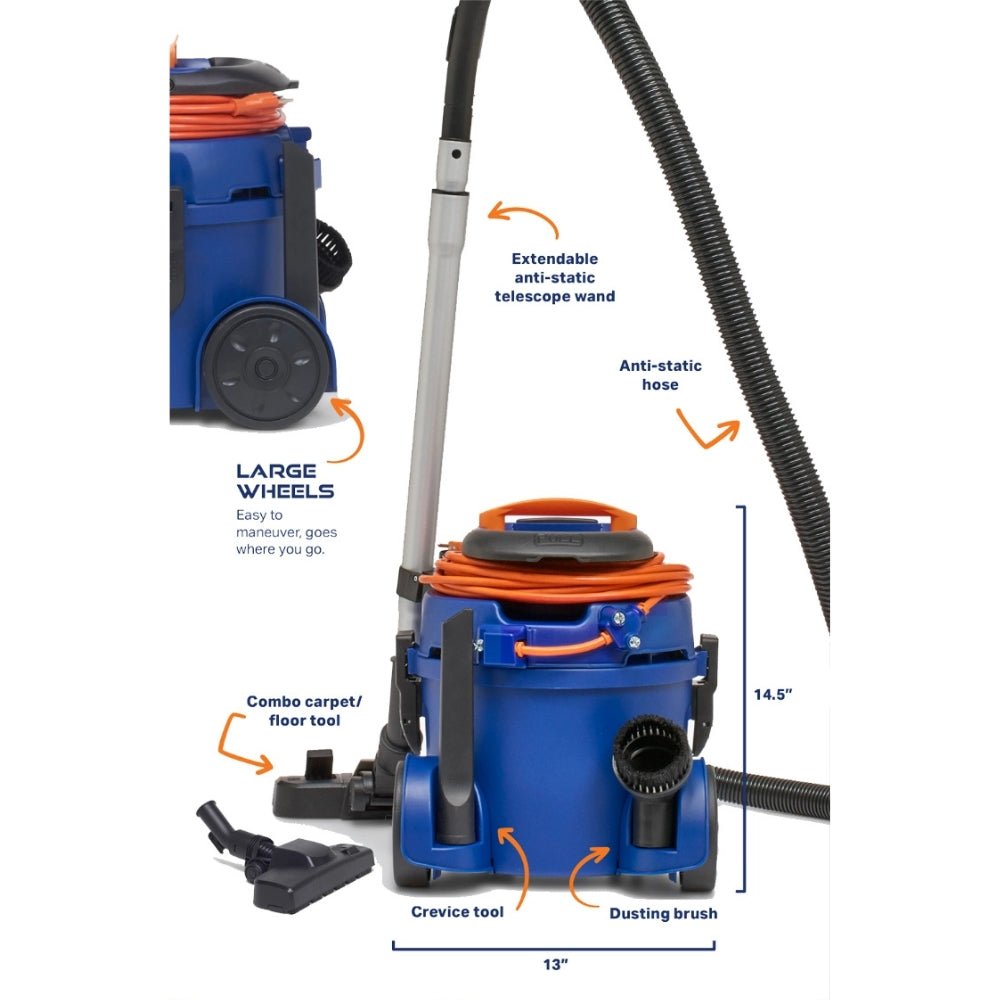 Powr - Flite Newton Lightweight Canister Dry Vacuum - US Vacuums - PV610 - Q10 - U