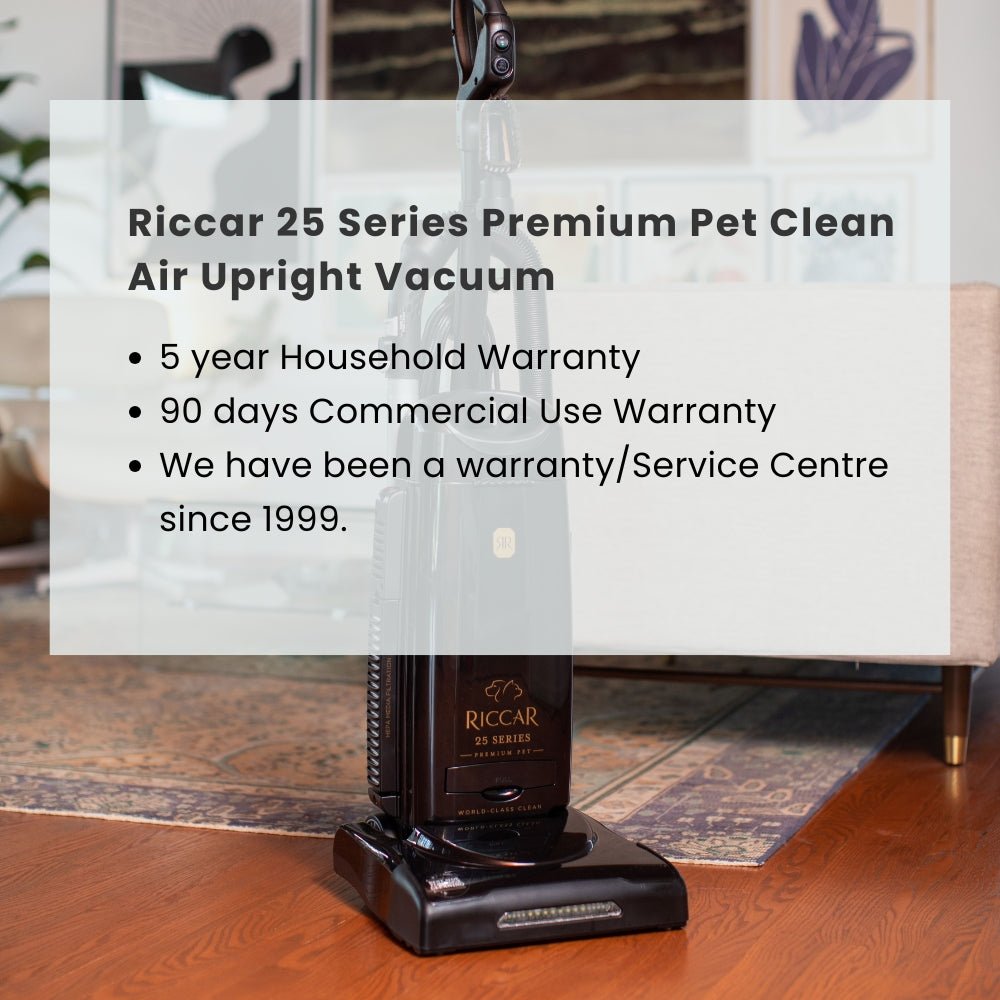 Riccar 25 Series Premium Pet Clean Air Upright Vacuum - US Vacuums - R25P.2