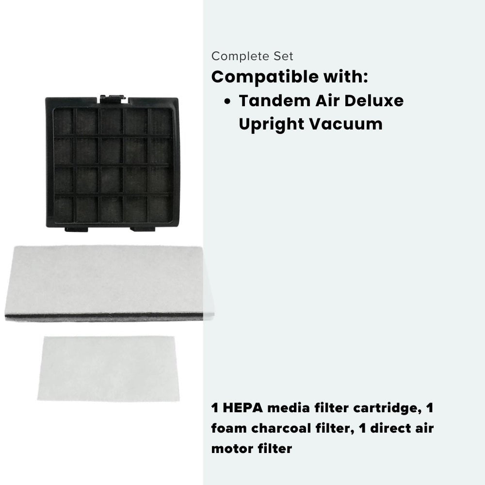 Riccar Brilliance Deluxe HEPA Media Filter Set for R30D - US Vacuums - RF30D