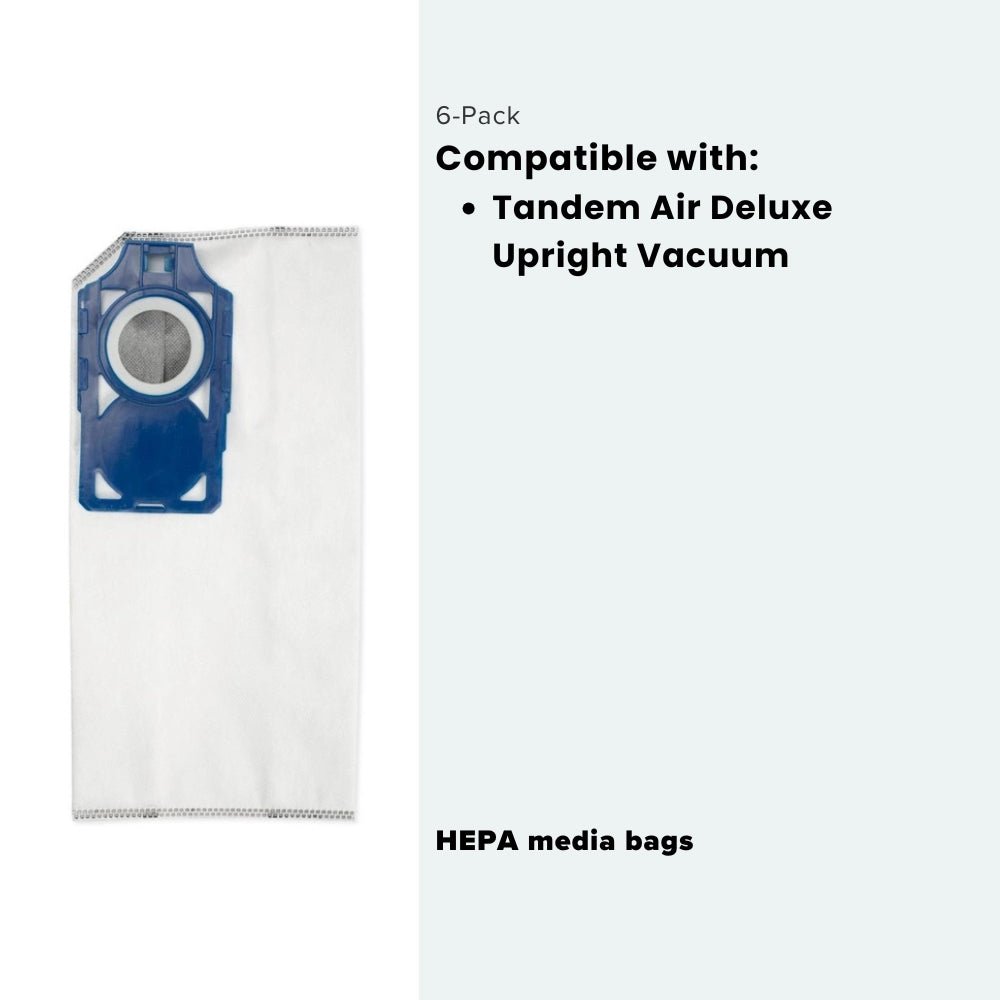 Riccar R30D Charcoal - Lined HEPA Media Bags (6 - Pack) - US Vacuums - RNHC - 6