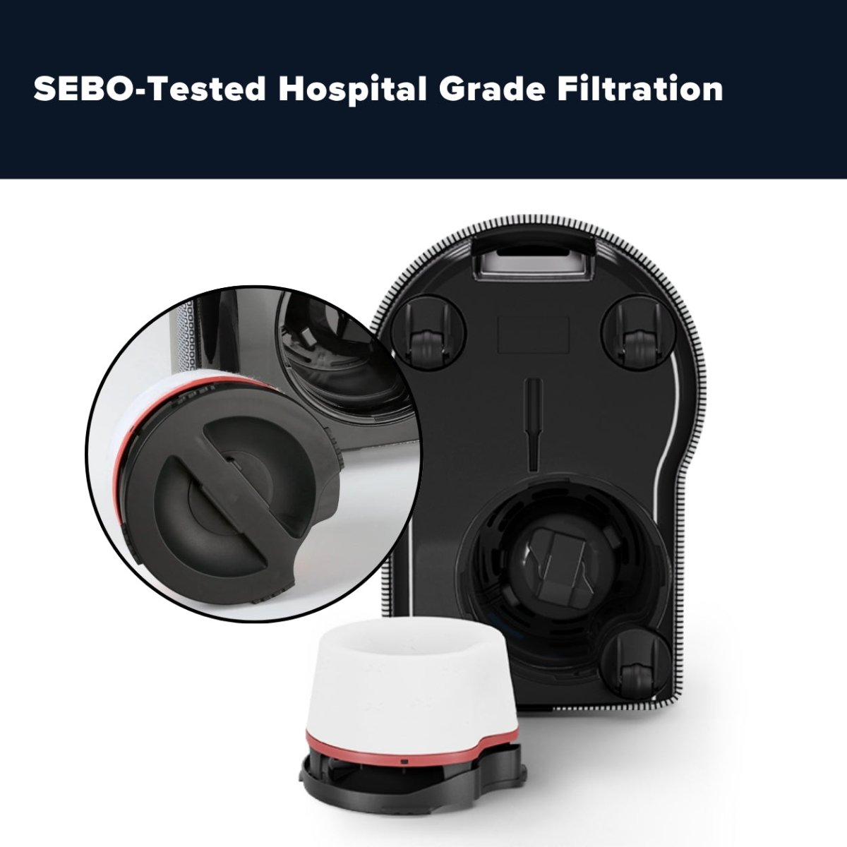 Sebo Airbelt D4 Premium Canister Vacuum Cleaner - Onyx Black - US Vacuums - 90940AM