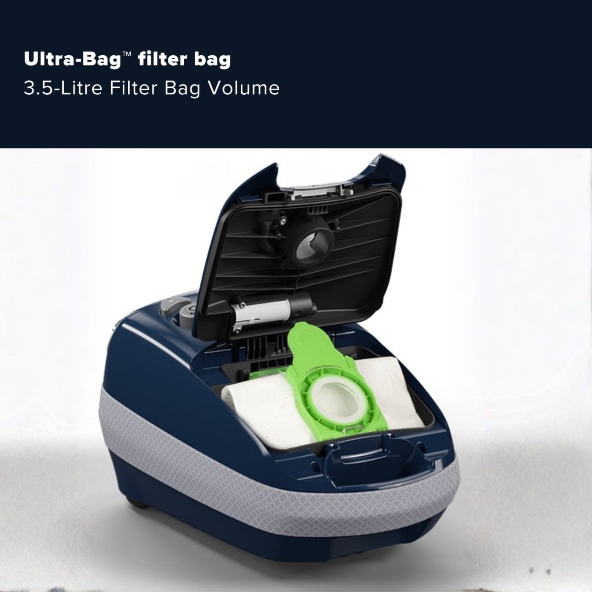 Sebo Airbelt E2 Turbo Canister Vacuum Cleaner - Dark Blue - US Vacuums - 91620AM