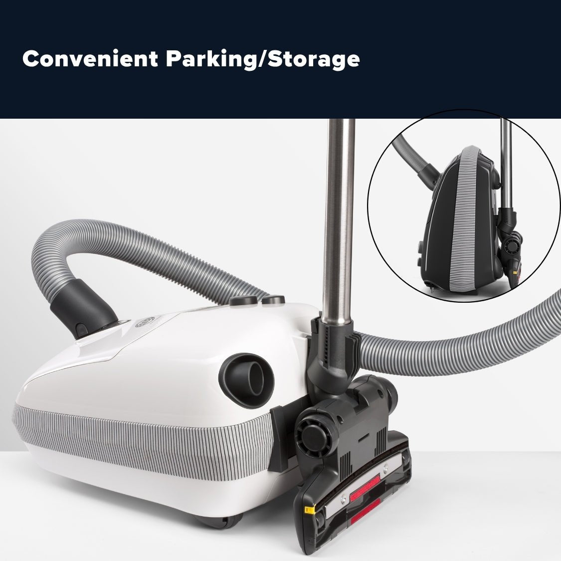 Sebo Airbelt E3 Premium Canister Vacuum Cleaner - Pastel Blue - US Vacuums - 91652AM