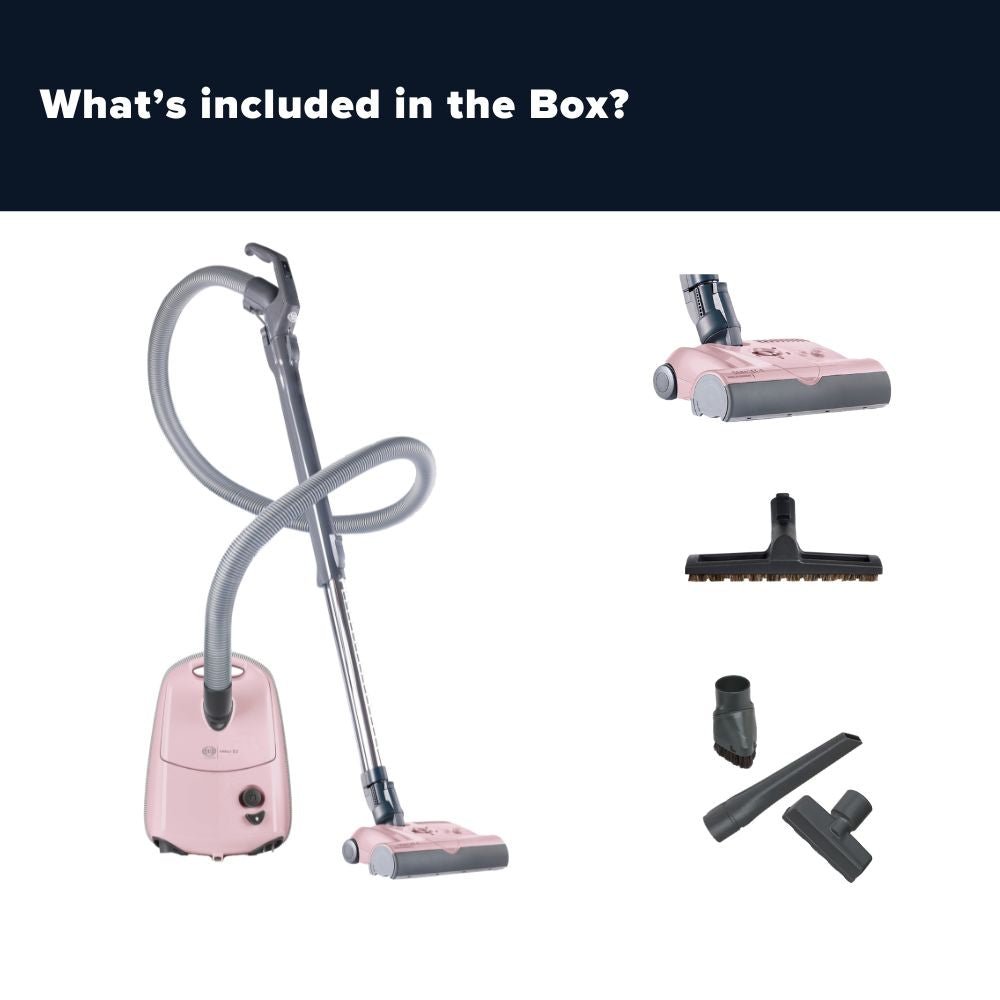 Sebo Airbelt E3 Premium Canister Vacuum Cleaner - Pastel Pink - US Vacuums - 91653AM