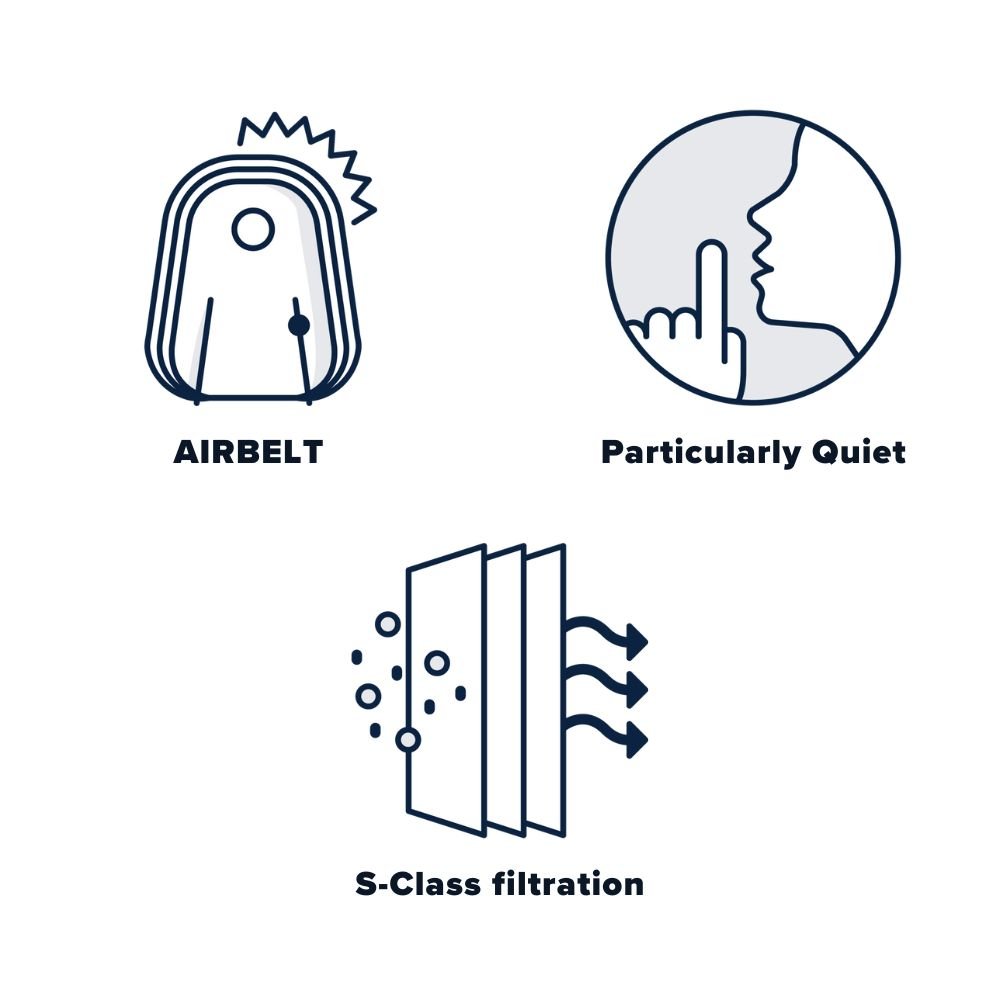 Sebo Airbelt E3 Premium Canister Vacuum Cleaner - Pastel Pink - US Vacuums - 91653AM