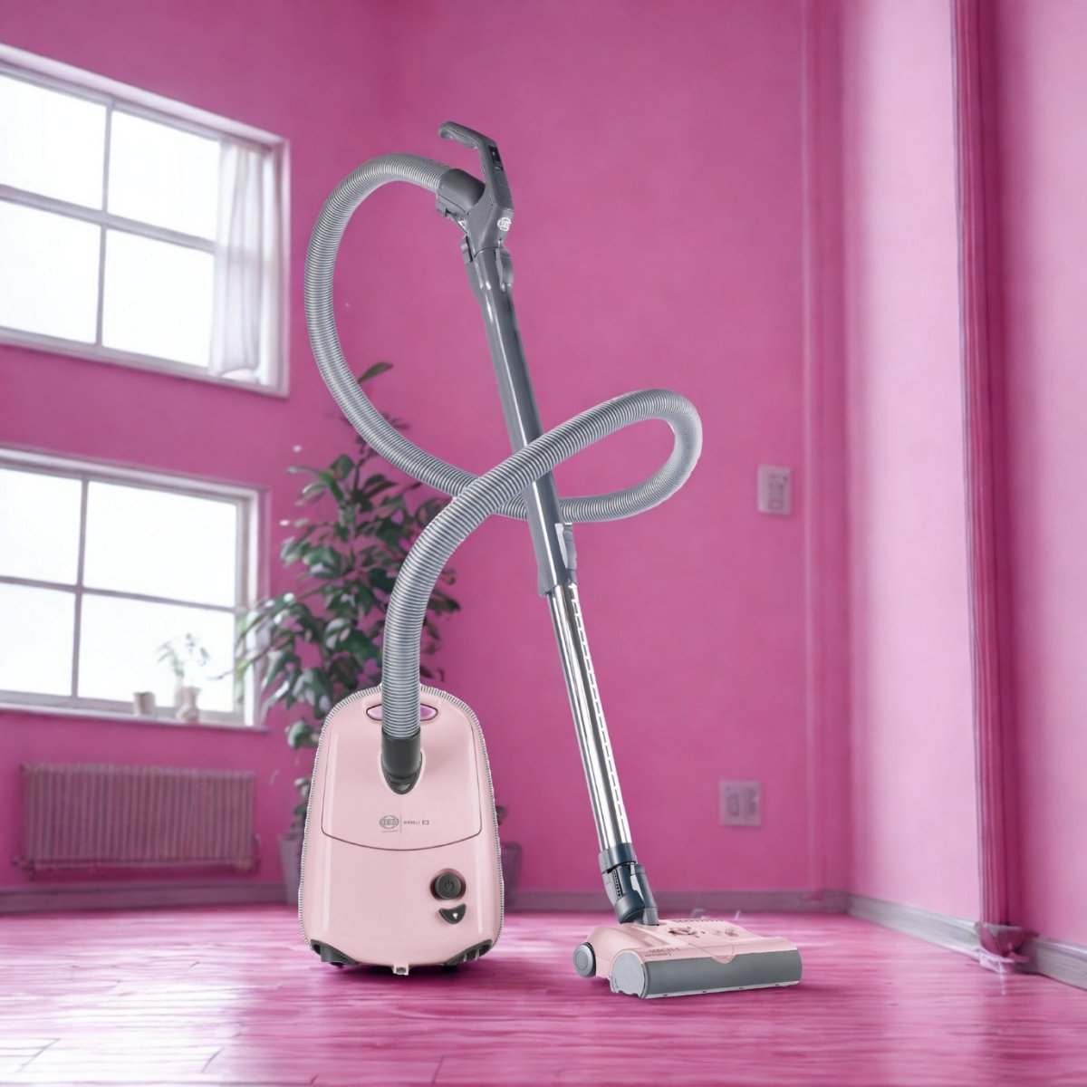 Sebo Airbelt E3 Premium Canister Vacuum Cleaner - Pastel Pink - US Vacuums - 91653AM
