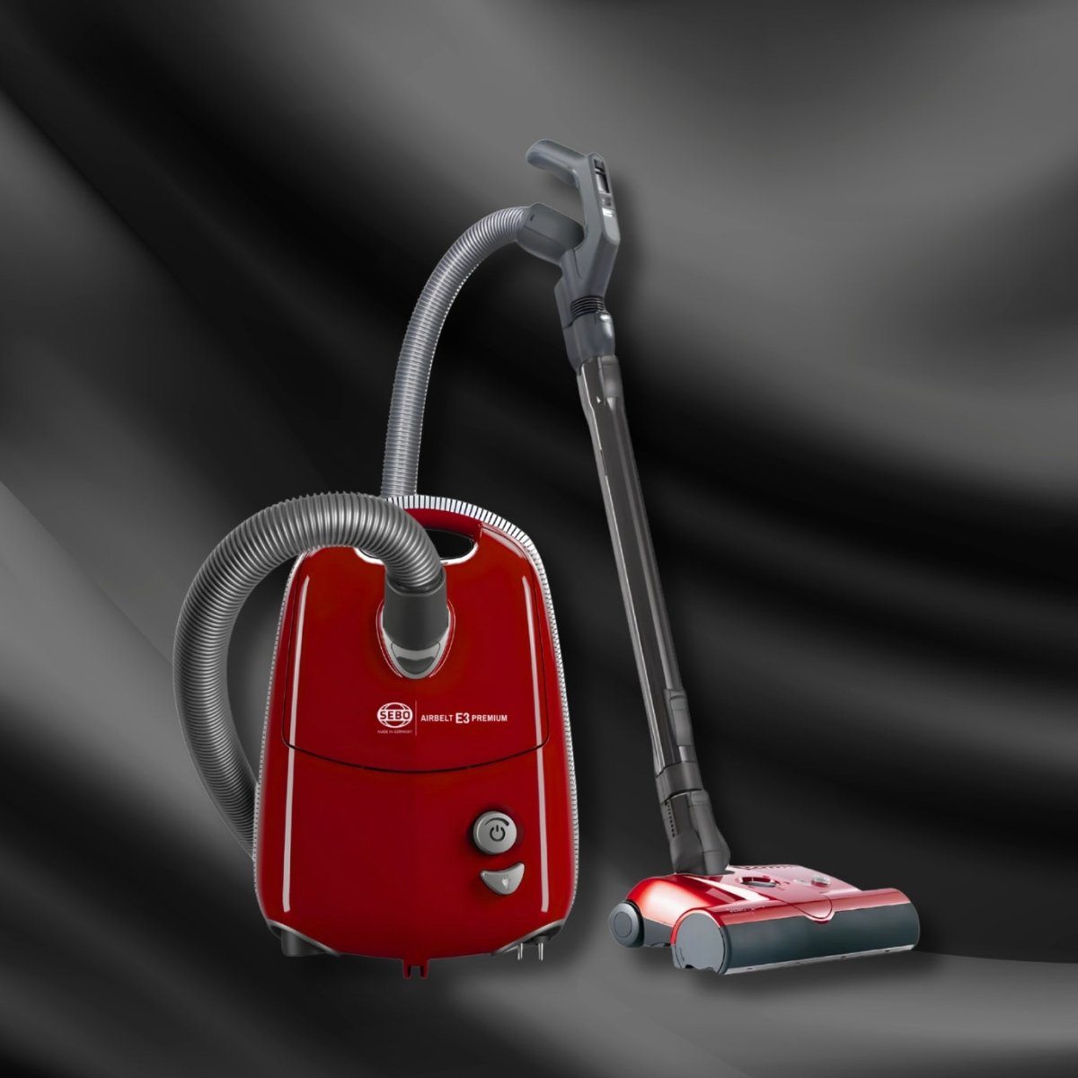 Sebo Airbelt E3 Premium Canister Vacuum Cleaner - Red - US Vacuums - 91647AM