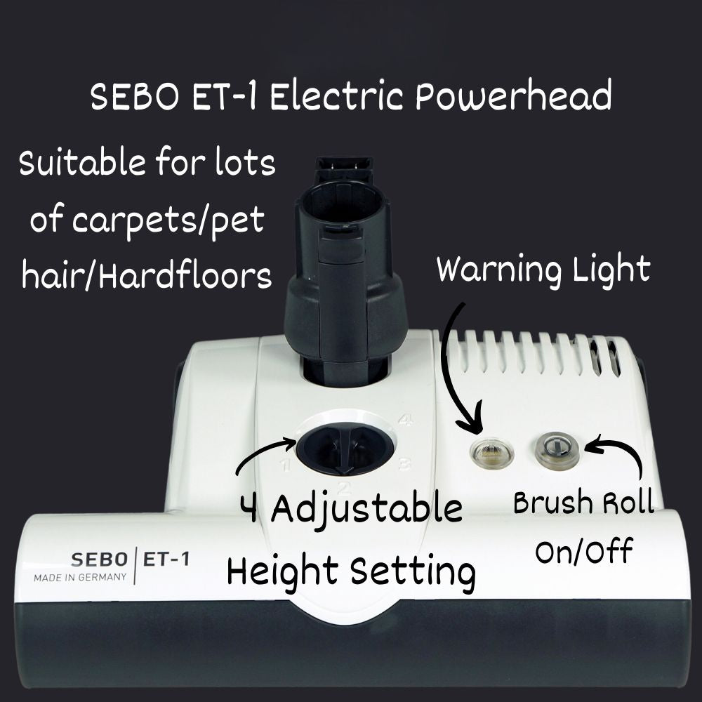 Sebo Airbelt E3 Premium Canister Vacuum Red - US Vacuums - 91647