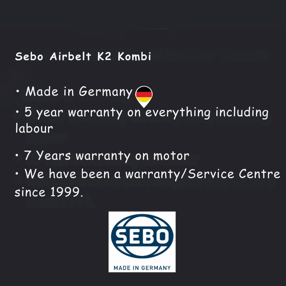 Sebo Airbelt K2 Kombi Canister Vacuum Dark Blue - US Vacuums - 9679