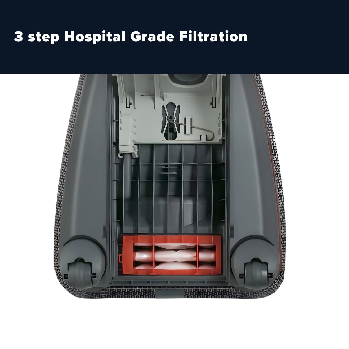 Sebo Airbelt K3 Premium Canister Vacuum Cleaner - Pastel Pink - US Vacuums - 91699AM