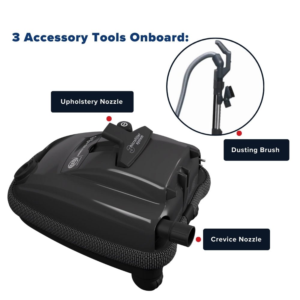 Sebo Airbelt K3 Premium Canister Vacuum Cleaner - White - US Vacuums - 90693AM