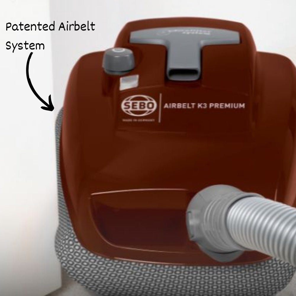 Sebo Airbelt K3 Premium Canister Vacuum Red - US Vacuums - 90687
