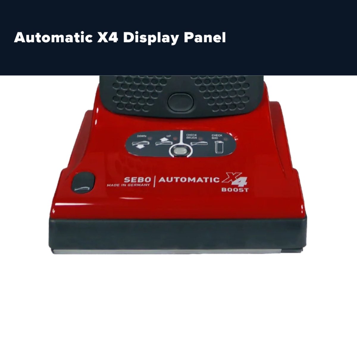 Sebo Automatic X4 Boost Upright Vacuum Cleaner - Red - US Vacuums - 90505AM