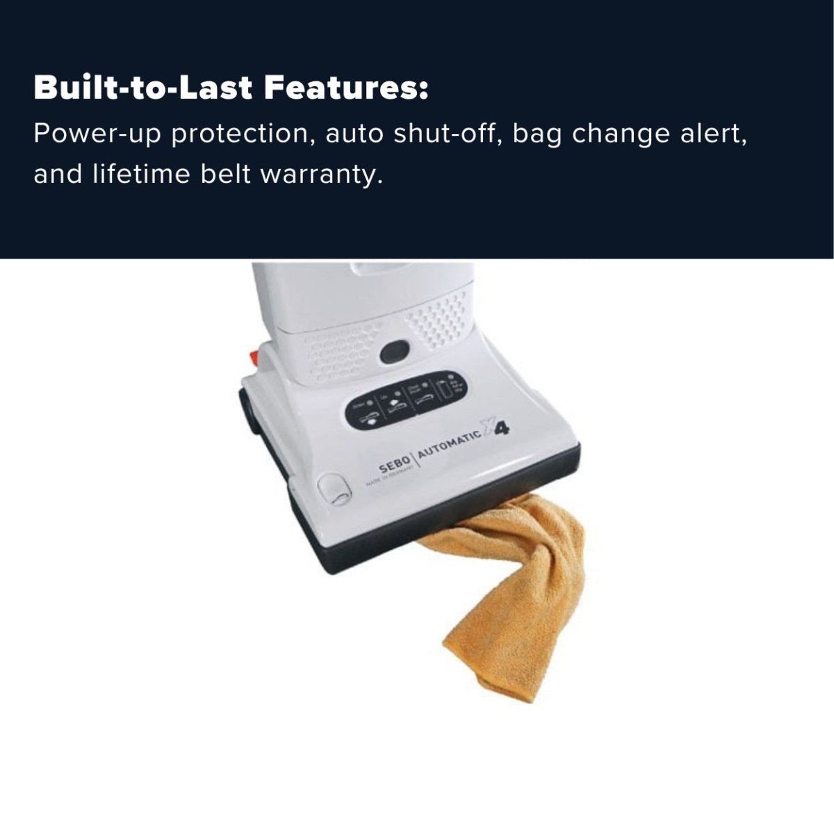 Sebo Automatic X4 Boost Upright Vacuum Cleaner - Red - US Vacuums - 90505AM