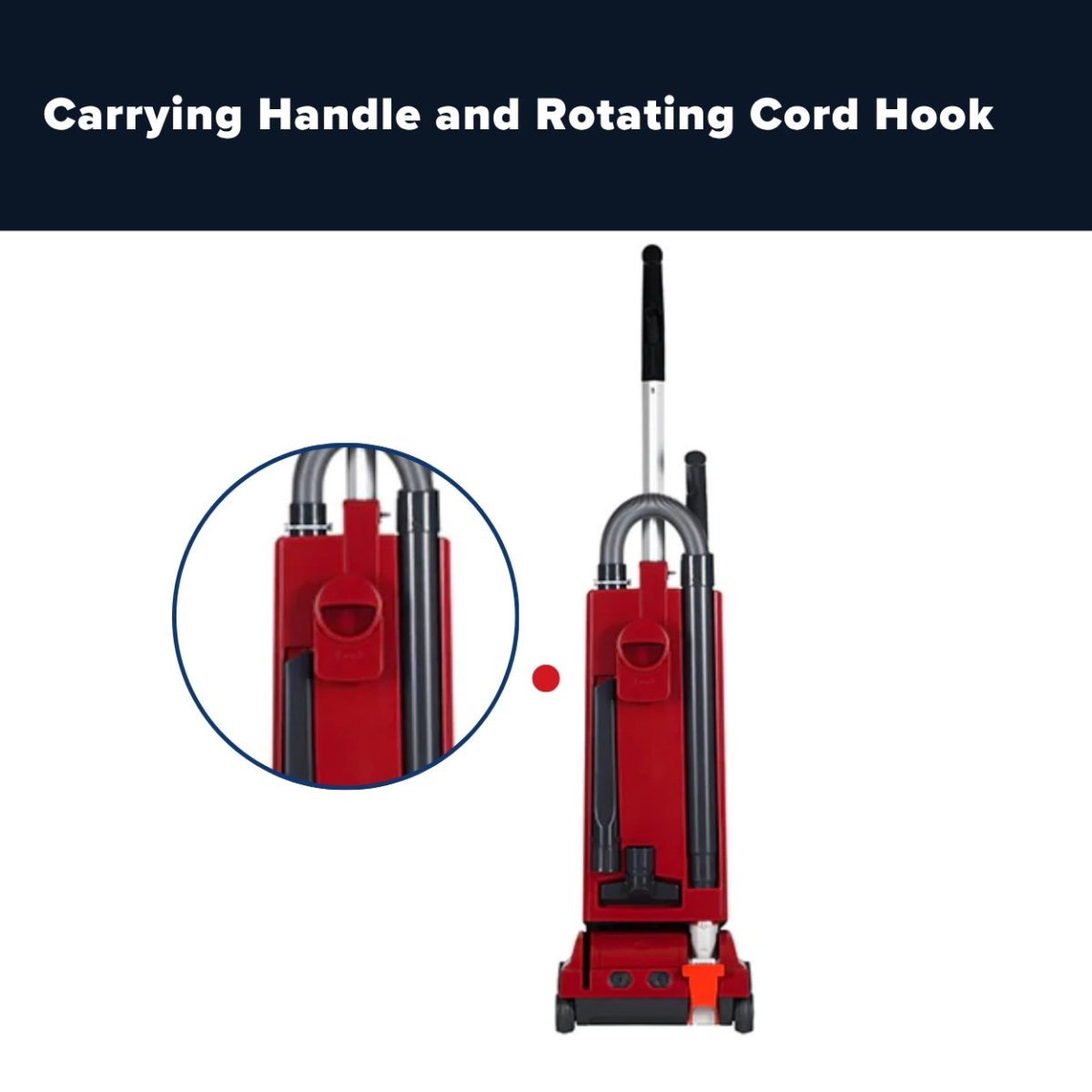 Sebo Automatic X4 Boost Upright Vacuum Cleaner - Red - US Vacuums - 90505AM