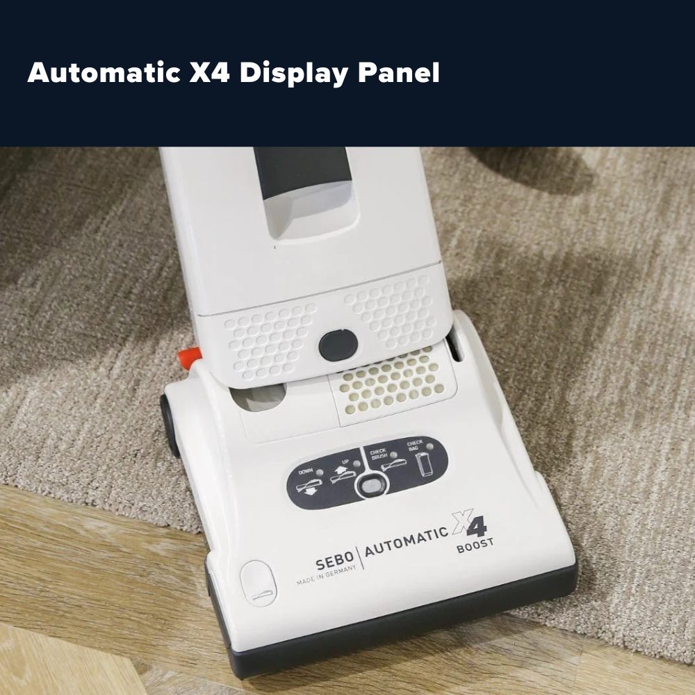 Sebo Automatic X4 Boost Upright Vacuum Cleaner - White - US Vacuums - 90506AM