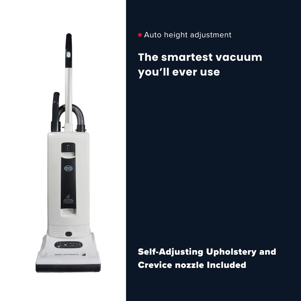 Sebo Automatic X4 Upright Vacuum Cleaner - White - US Vacuums - 9570AM