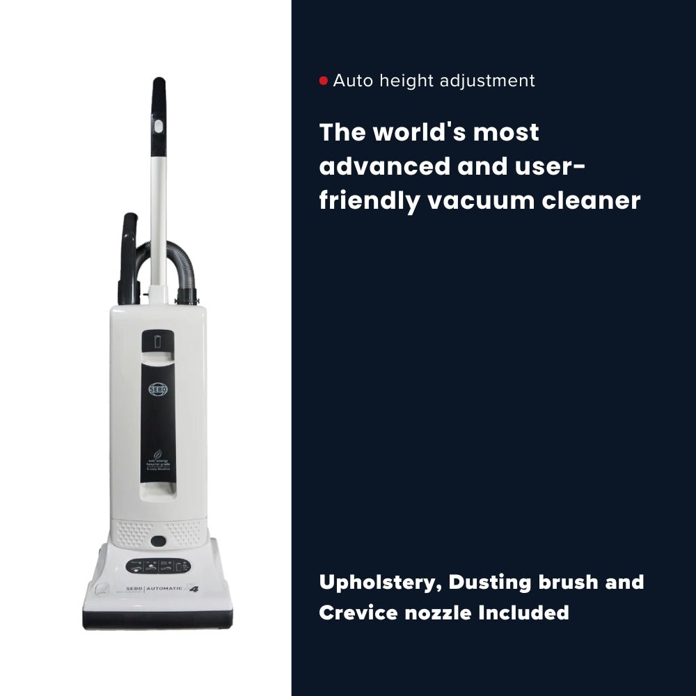 Sebo Automatic X4 Upright Vacuum Cleaner - White - US Vacuums - 9570AM