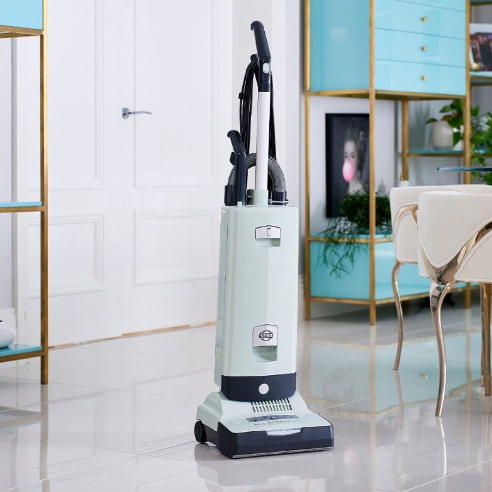 Sebo Automatic X7 Premium Upright Vacuum Cleaner - Pastel Mint - US Vacuums - 91545AM