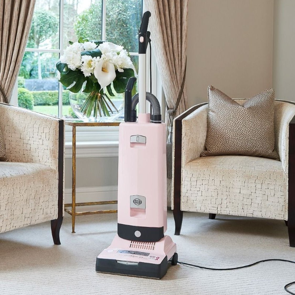 Sebo Automatic X7 upright vacuum cleaner - Pastel Pink - US Vacuums - 91547AM