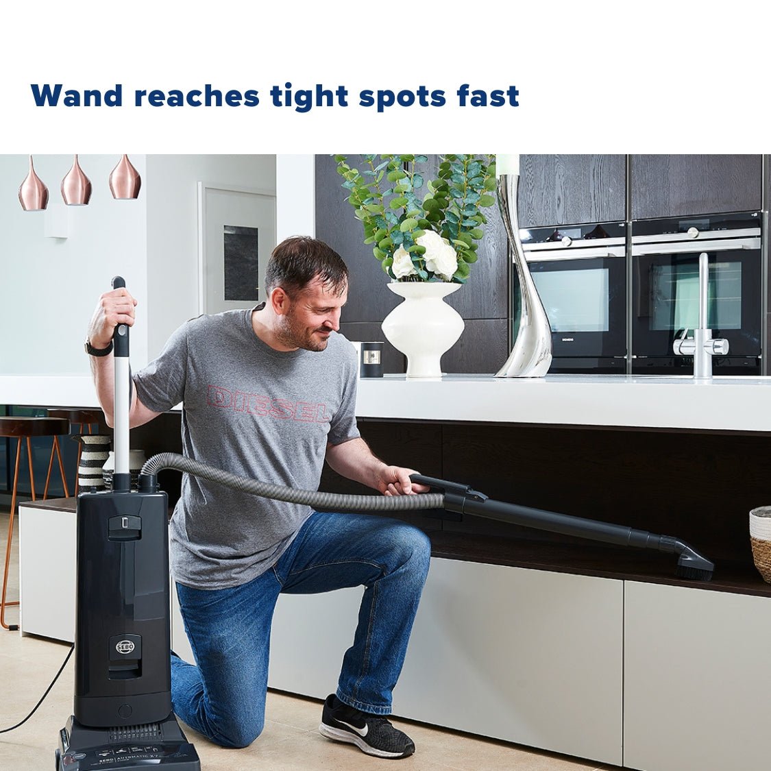 Sebo Automatic X7 upright vacuum cleaner - Pastel Pink - US Vacuums - 91547AM