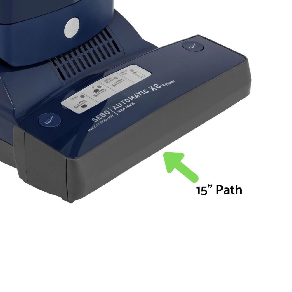 Sebo Automatic X8 Commercial Upright Vacuum Cleaner - Dark Blue - US Vacuums - 91566