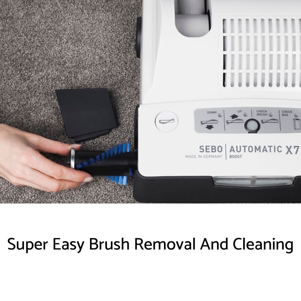 Sebo Automatic X8 Commercial Upright Vacuum Cleaner - Dark Blue - US Vacuums - 91566