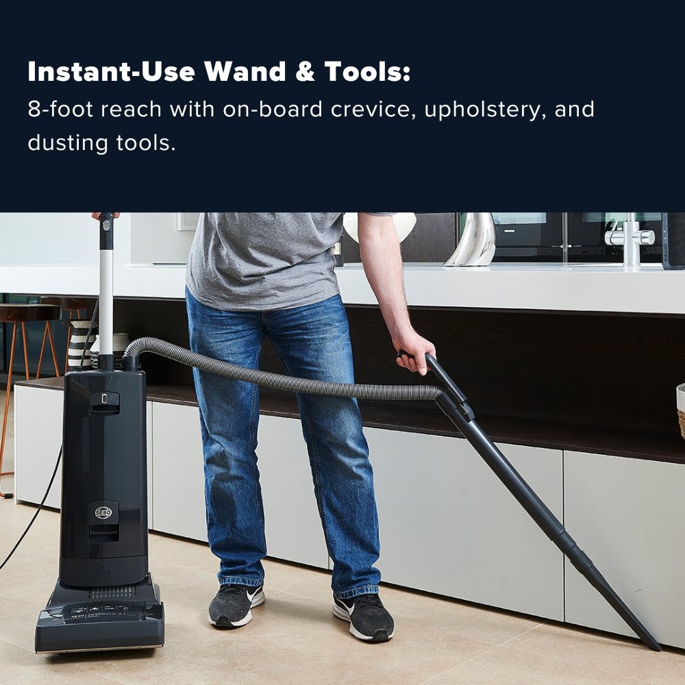 Sebo Automatic X8 Commercial Upright Vacuum Cleaner - Dark Blue - US Vacuums - 91566AM