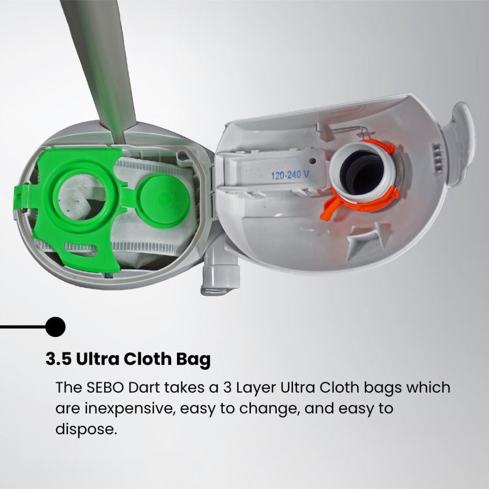 Sebo Dart Upright Vacuum Cleaner - US Vacuums - 9855