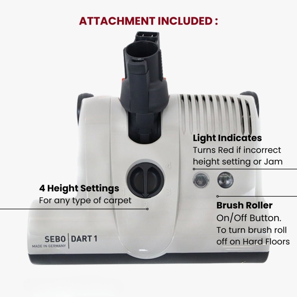 Sebo Dart Upright Vacuum Cleaner - US Vacuums - 9855
