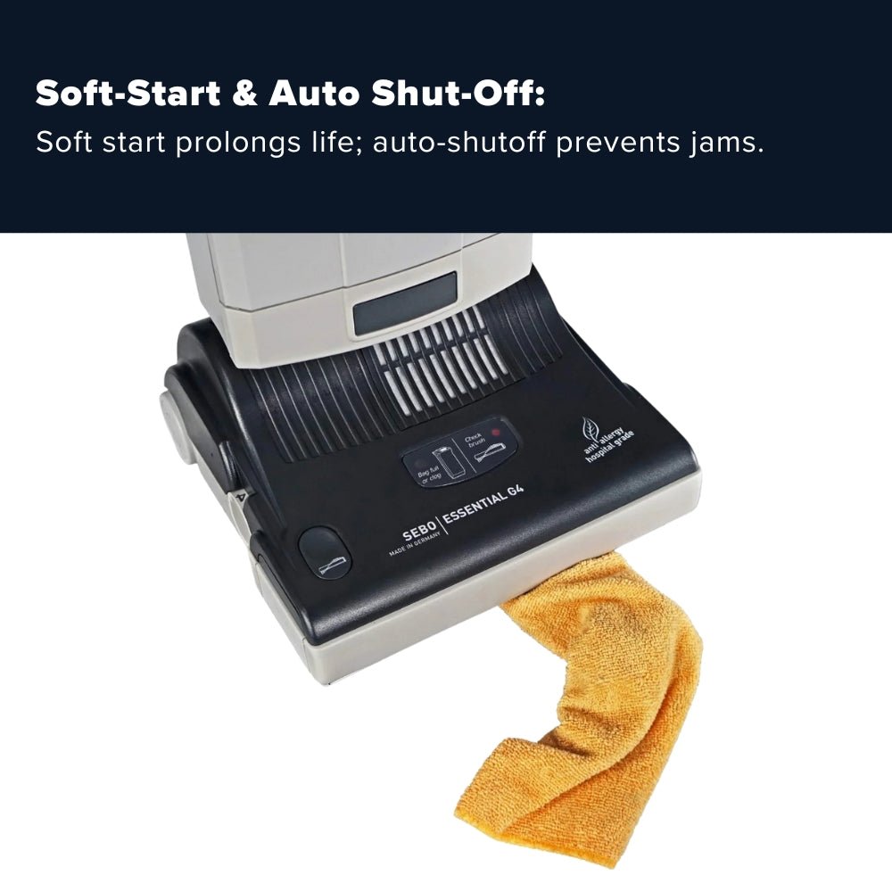 Sebo Essential G4 Commercial Upright Vacuum Cleaner - Black - US Vacuums - 90406BE