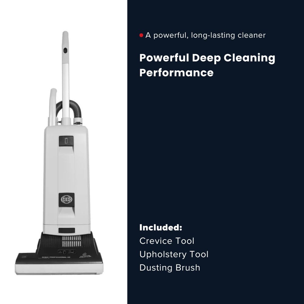 Sebo Essential G5 commercial upright vacuum cleaner - Gray - US Vacuums - 90407AM