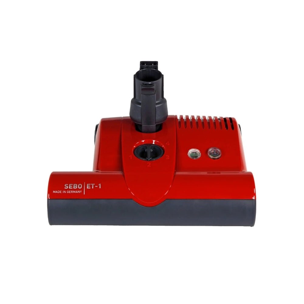Sebo ET - 1 Electric Powerhead with Power On/Off Switch, for D4, E3 ,K3, C3.1 and FELIX 1 Rosso - Red - US Vacuums - 9299am