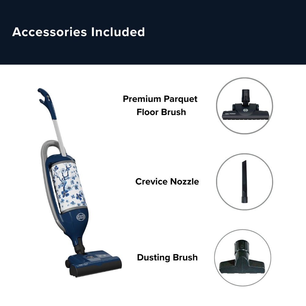 Sebo Felix Premium Upright Vacuum Cleaner - indigo Dark Blue - US Vacuums - 90814AM