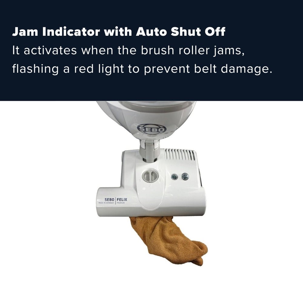 Sebo Felix Premium Upright Vacuum Cleaner - Onyx Black - US Vacuums - 9807AM