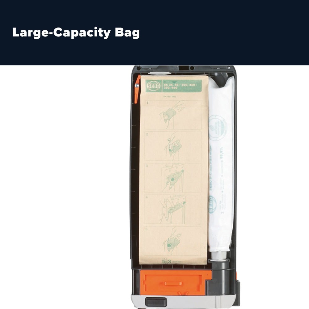 Sebo Mechanical 300 commercial upright vacuum cleaner - Gray - US Vacuums - 91303AM