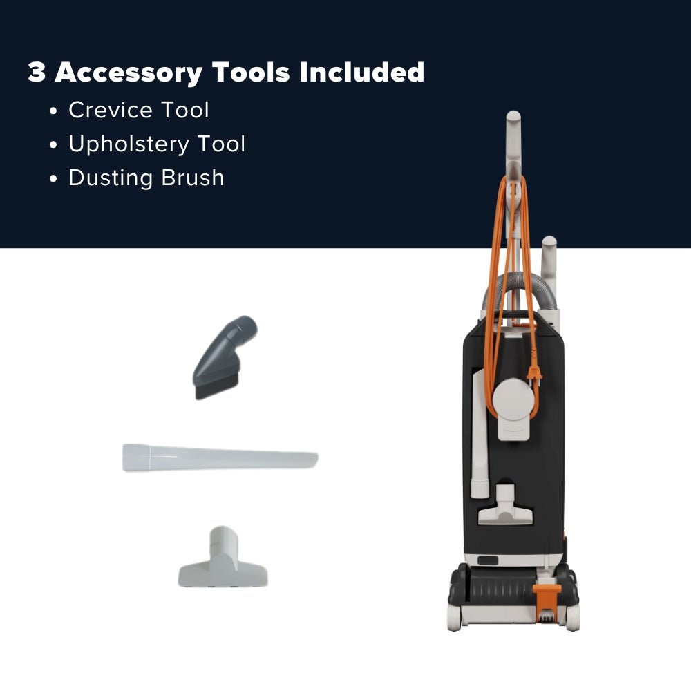 Sebo Mechanical 300 commercial upright vacuum cleaner - Gray - US Vacuums - 91303AM