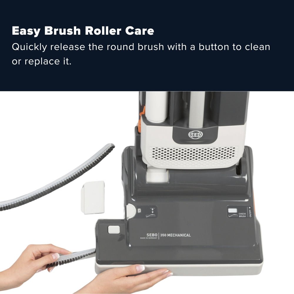 Sebo Mechanical 350 Commercial Upright Vacuum Cleaner - Gray - US Vacuums - 91313AM