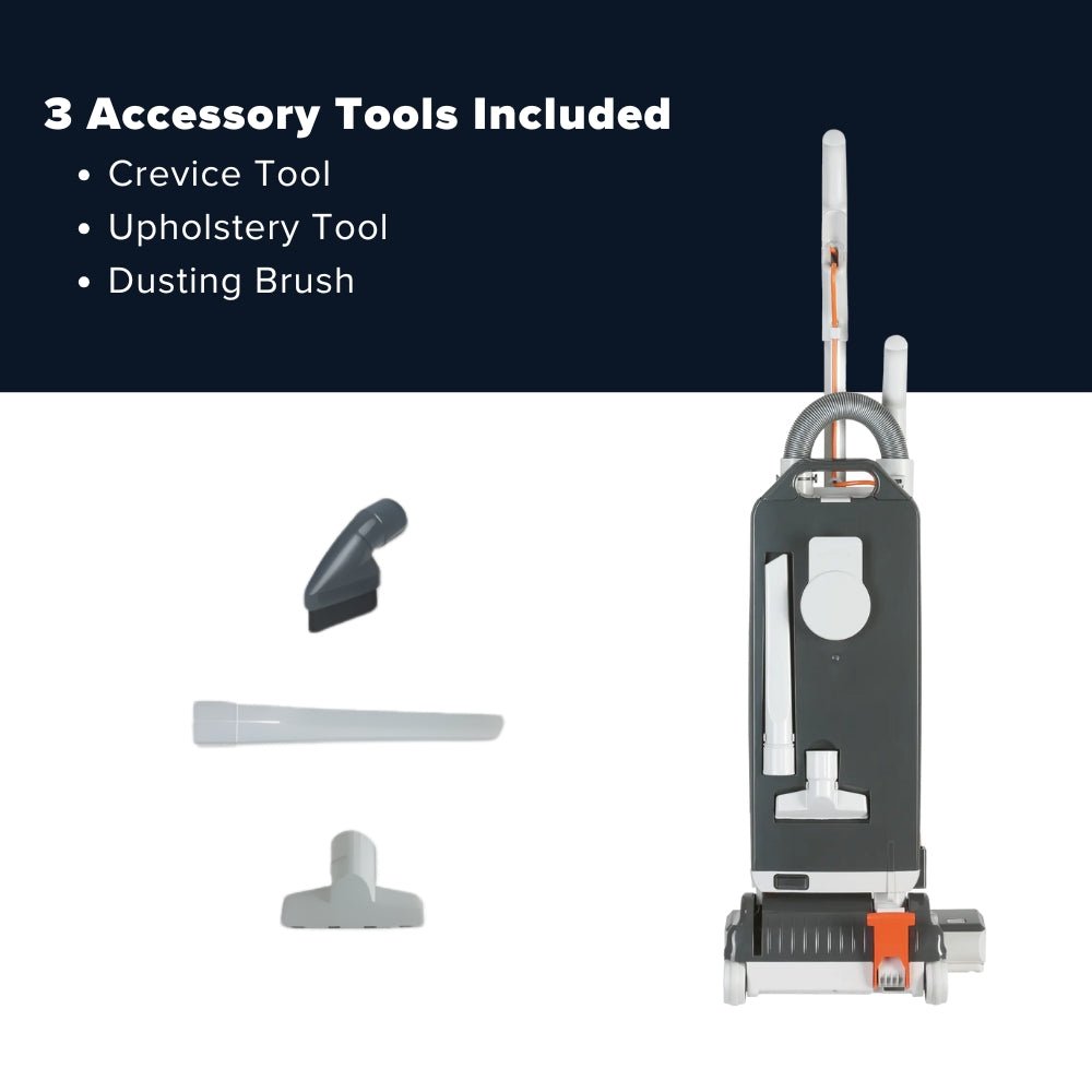 Sebo Mechanical 350 Commercial Upright Vacuum Cleaner - Gray - US Vacuums - 91313AM