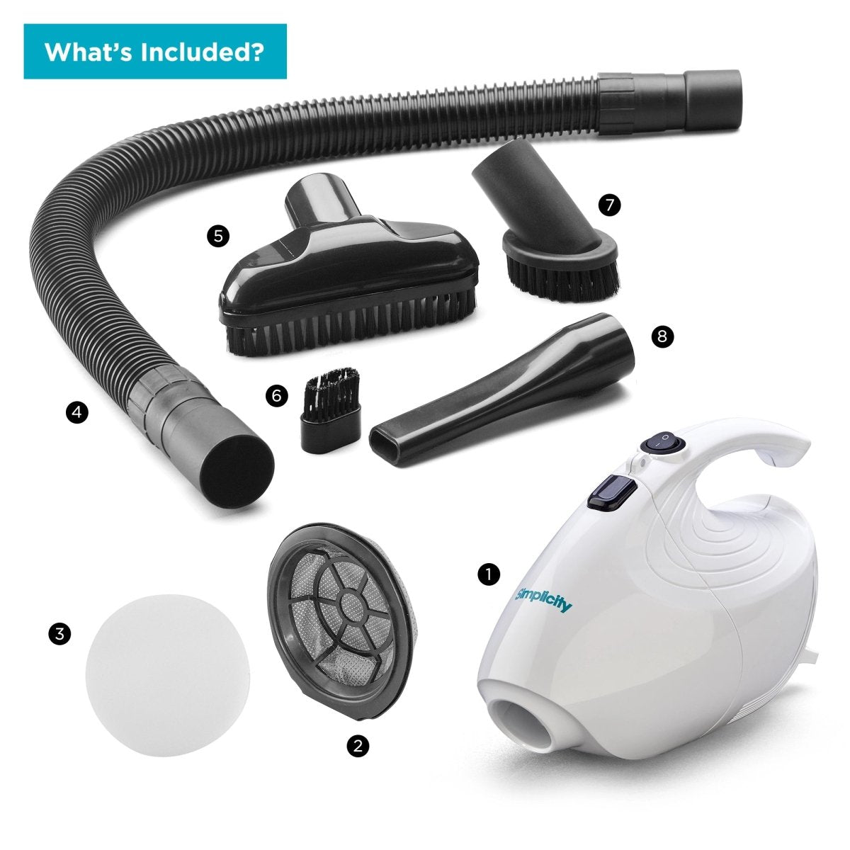 Simplicity Flash Handheld Vacuum Cleaner - US Vacuums - F1.6