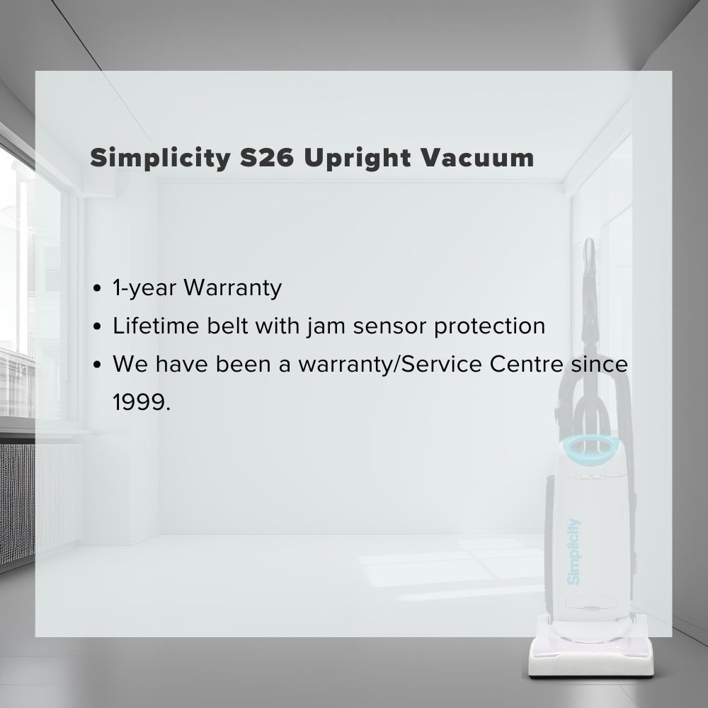 Simplicity S26 Allergy Upright Vacuum - US Vacuums - S26