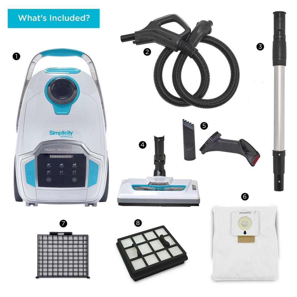 Simplicity Scout Plus Canister Vacuum Cleaner - US Vacuums - SCOUTPLUS