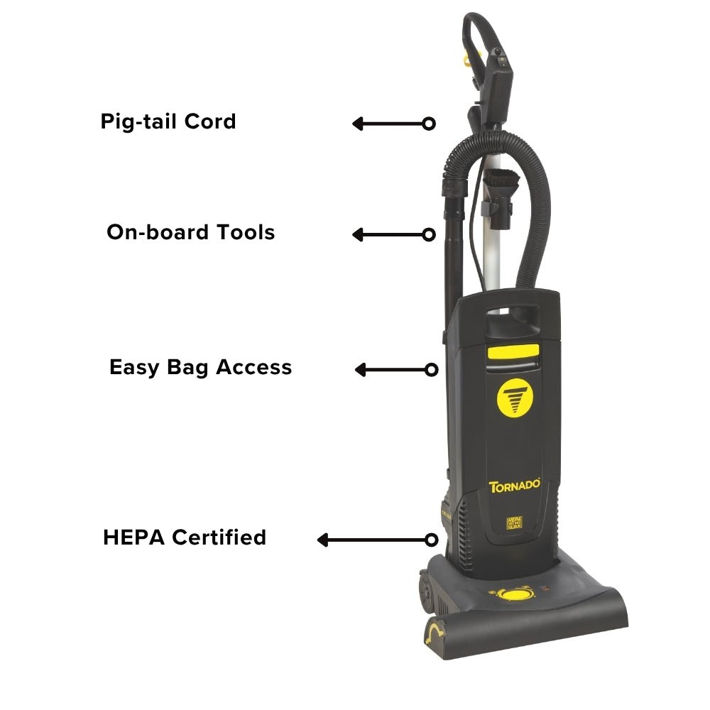 Title Tornado Deluxe CVD 38 Dual Motor Upright Vacuum Cleaner - US Vacuums - 91440